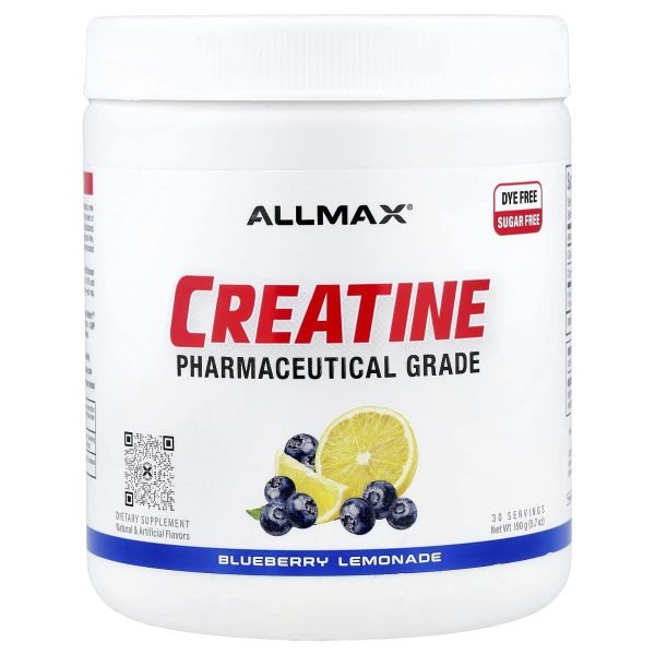 ALLMAX, Creatina, Classe Farmacêutica, Blueberry Lemonade, 190 g (6,7 oz)