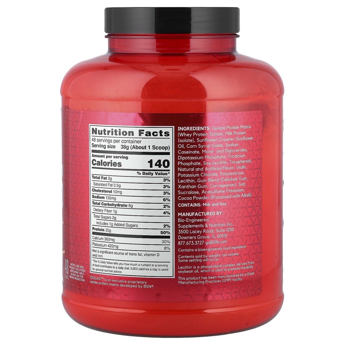 BSN, Syntha-6 Isolate, Mistura em Pó para Bebida de Proteína, Peanut Butter Cookie, 1,82 kg (4,02 lb), foto 2