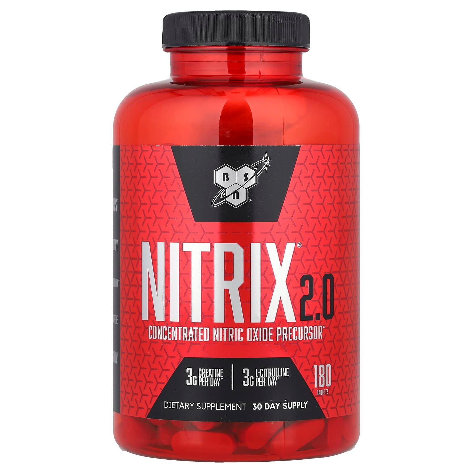 BSN, Nitrix®, Precursor de Óxido Nítrico Concentrado, 180 Comprimidos