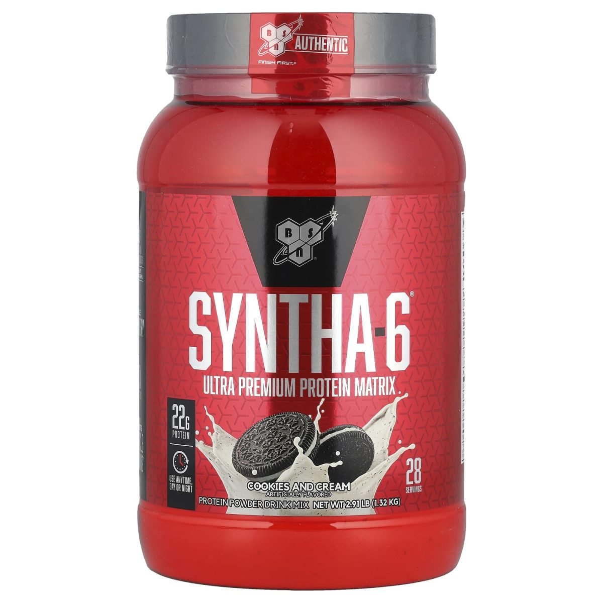BSN, Syntha-6®, Matriz de Proteína Ultrapremium, Cookies & Cream, 1,32 kg (2,91 lb)