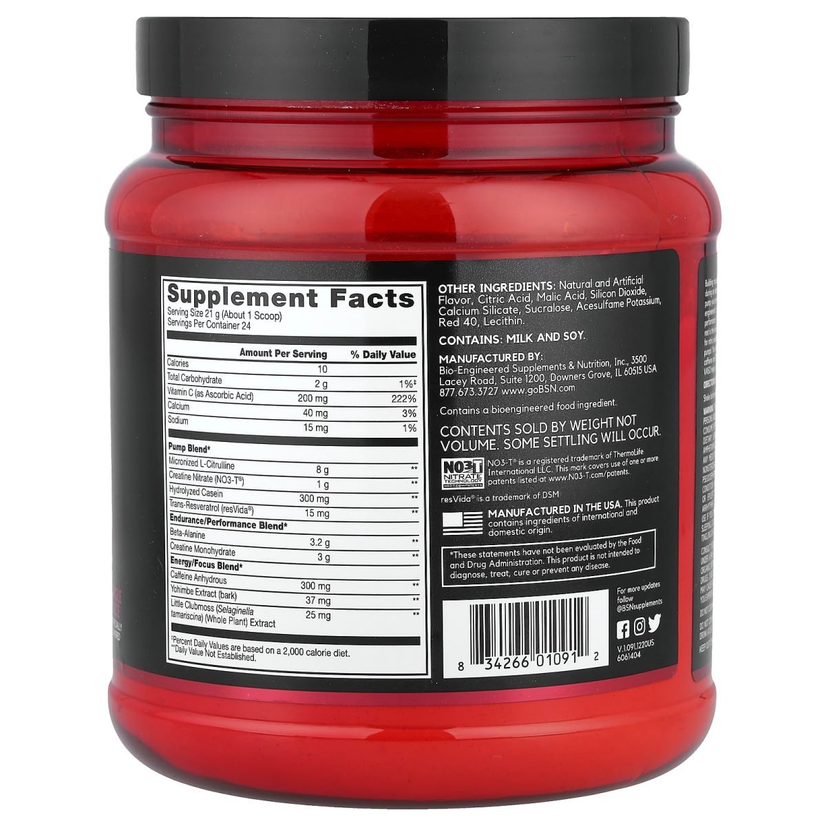 BSN, No-Xplode® VASO, Ultimate Pump Pre-Workout, Jungle Juice, 1.11 lb (504 g), foto 2
