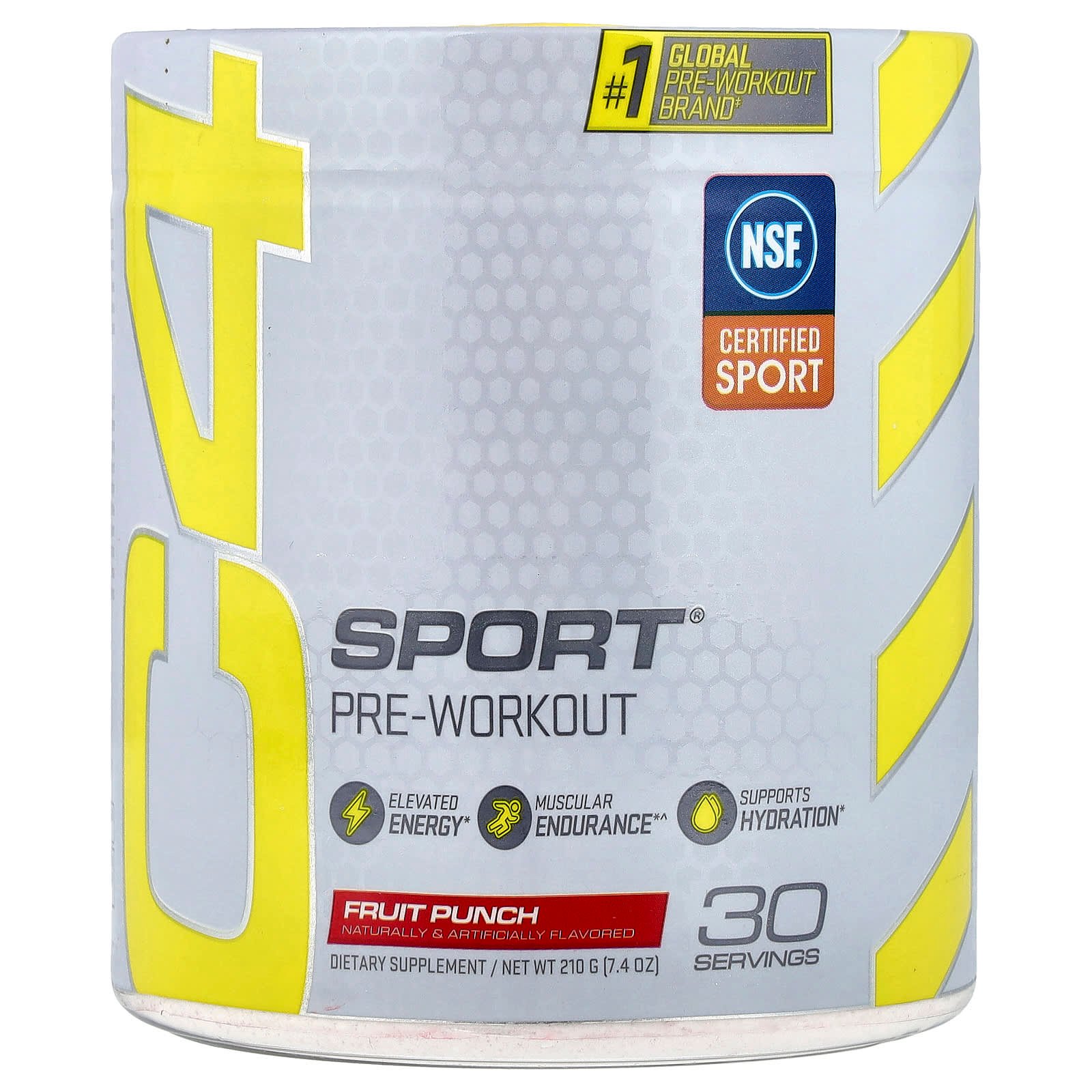 C4 / Cellucor, C4 Sport, Pré-treino, Fruit Punch, 210 g (7,4 oz)