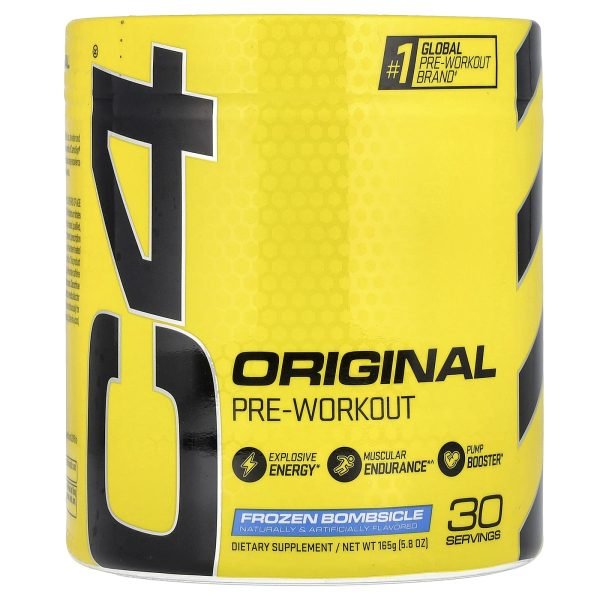 C4 / Cellucor, C4® Original, Pré-treino, Frozen Bombsicle, 165 g (5,8 oz)