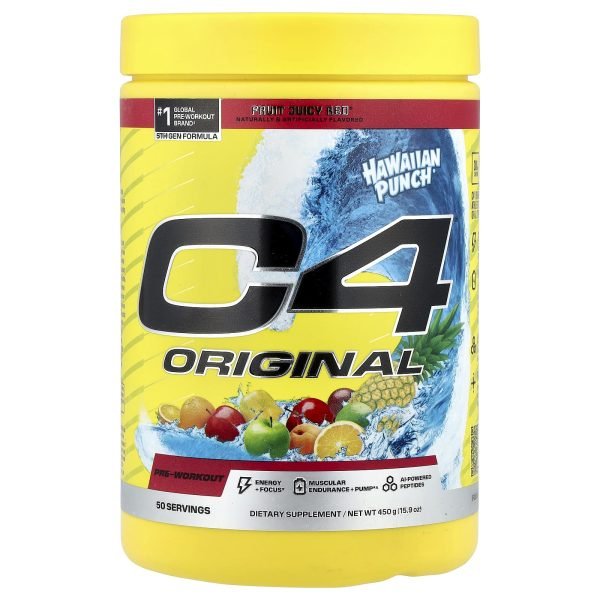 C4 / Cellucor, C4® Original, Pre-Workout, Hawaiian Punch® Fruit Juicy Red®, 15.9 oz (450 g)