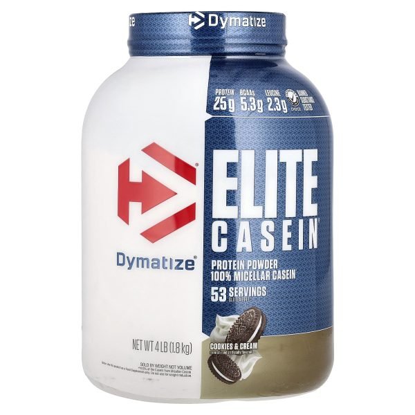 Dymatize, Elite Casein, Cookies & Cream, 1,8 kg (4 lb)