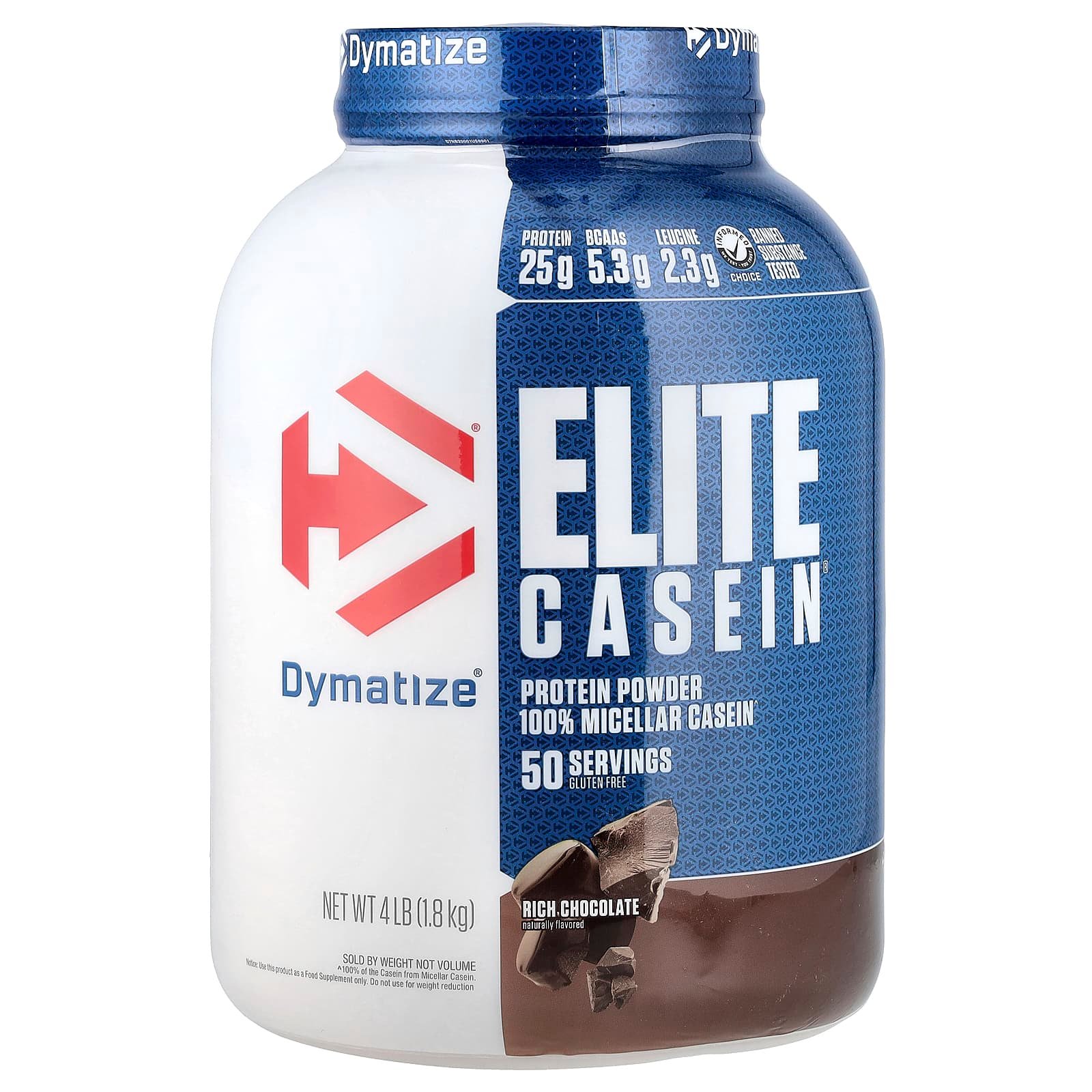 Dymatize, Elite Casein®, Rich Chocolate, 1,8 kg (4 lb)