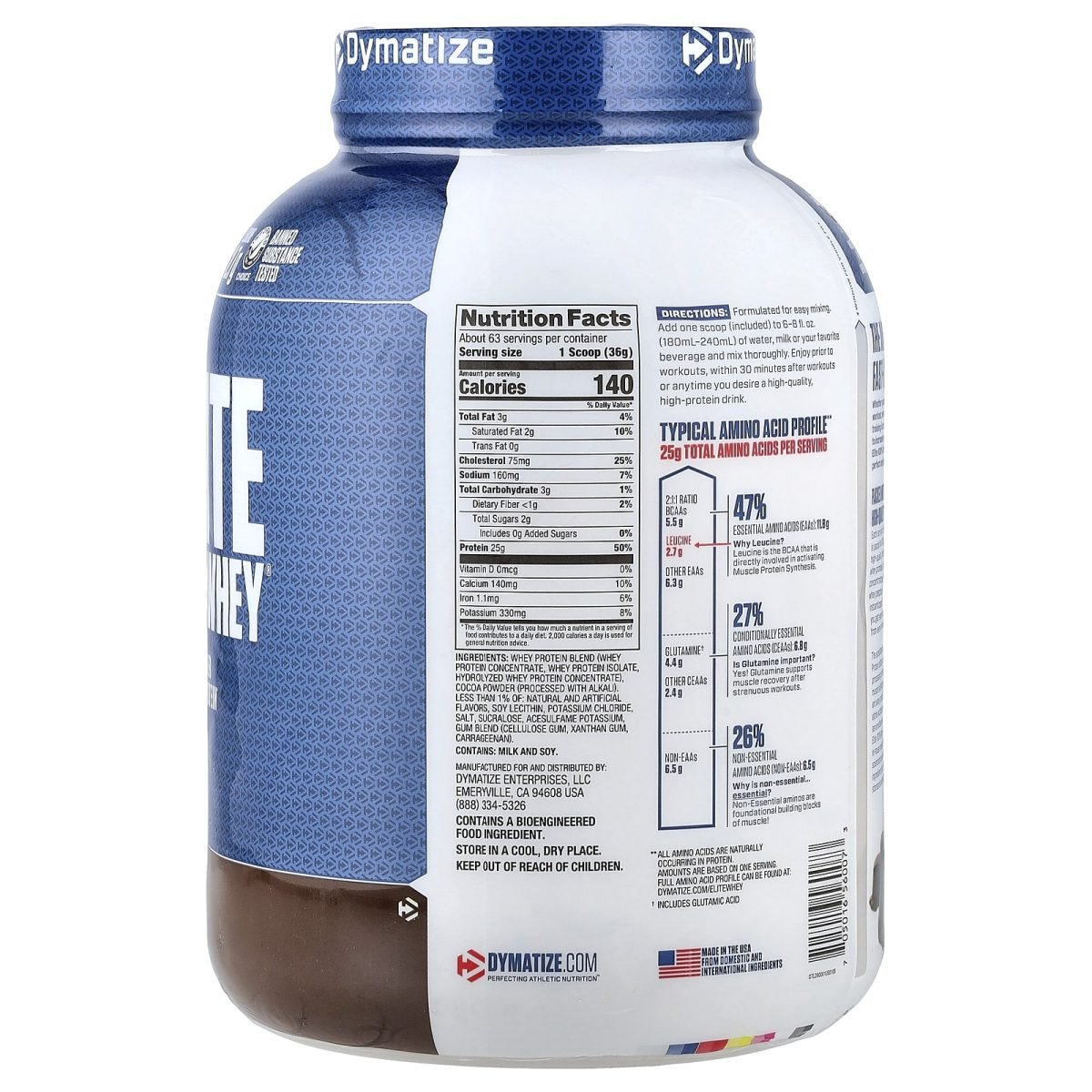 Dymatize, Elite 100% Whey®, Proteína em Pó, Rich Chocolate, 2,3 kg (5 lb), foto 2