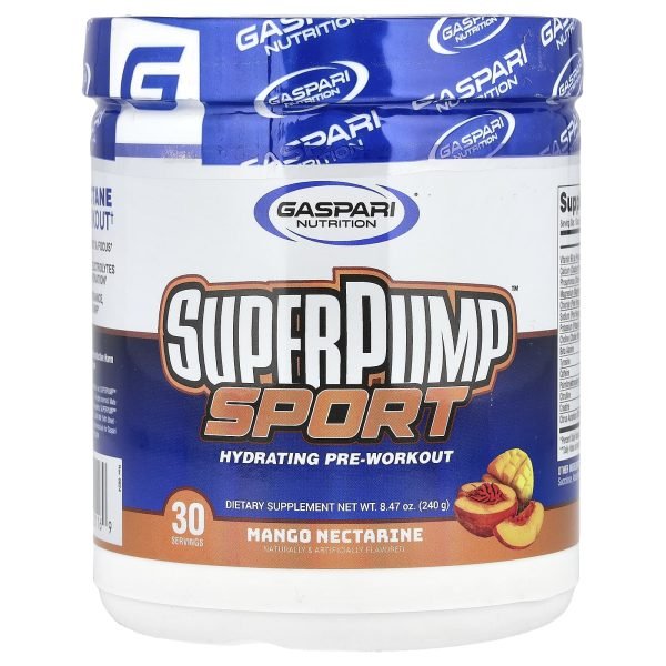 Gaspari Nutrition, SuperPump™ Sport, Pré-Treino Hidratante, Mango Nectarine, 240 g (8,47 oz)