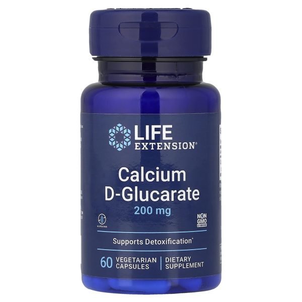 Life Extension, Calcium D-Glucarate, 200 mg, 60 Cápsulas Vegetarianas