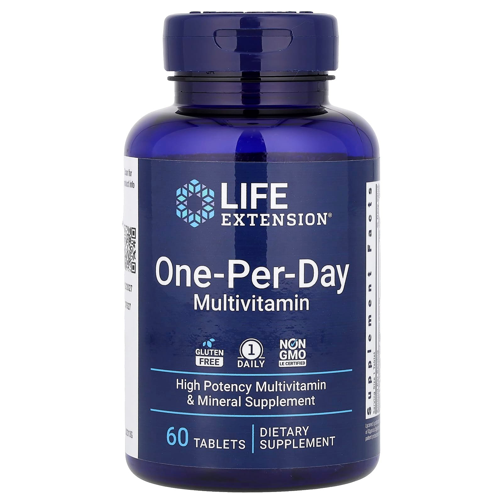 Life Extension, 1 Comprimido por Dia, 60 Comprimidos