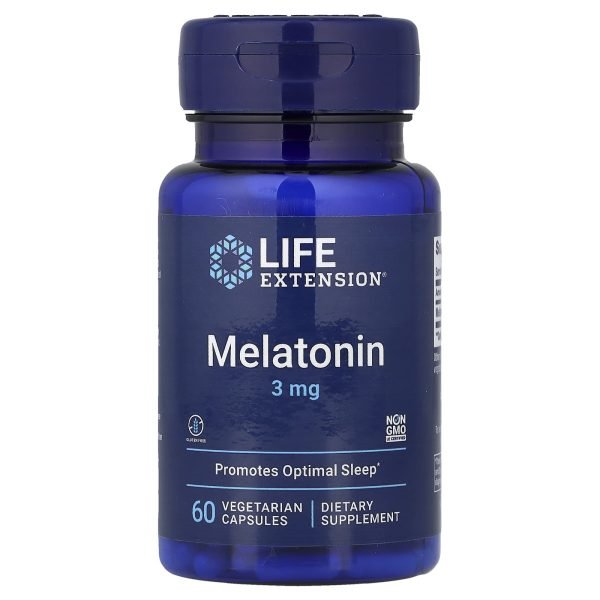 Life Extension, Melatonin, 3 mg, 60 Vegetarian Capsules