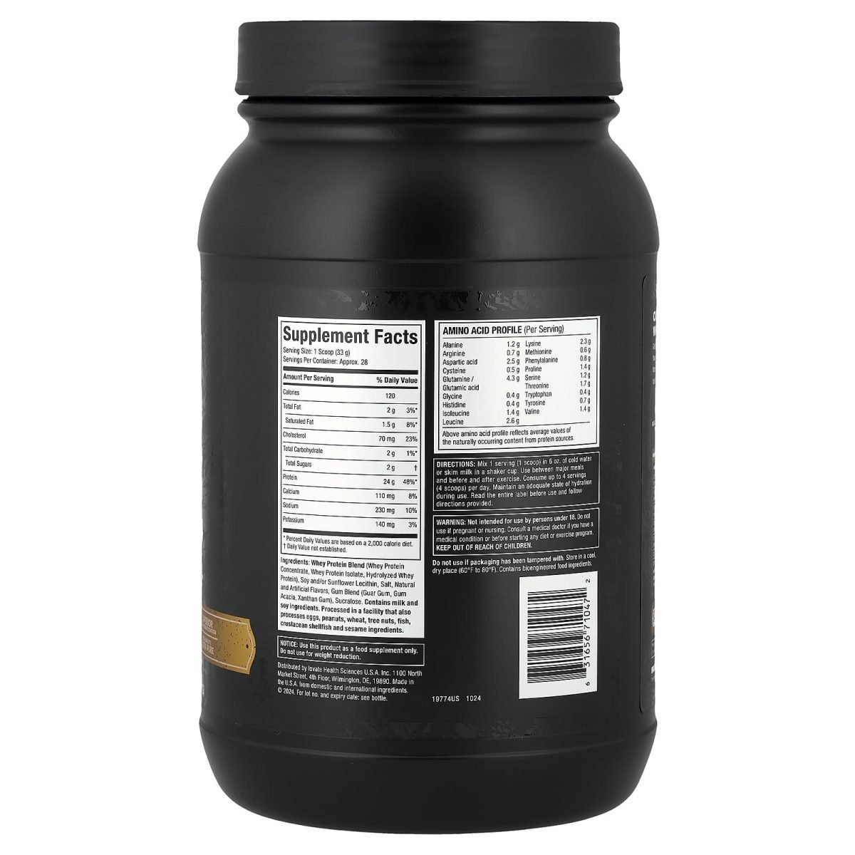 MuscleTech, Nitro-Tech™ Whey Gold, Whey Protein Gourmet, Vanilla Cream, 907 g (2 lb), foto 2