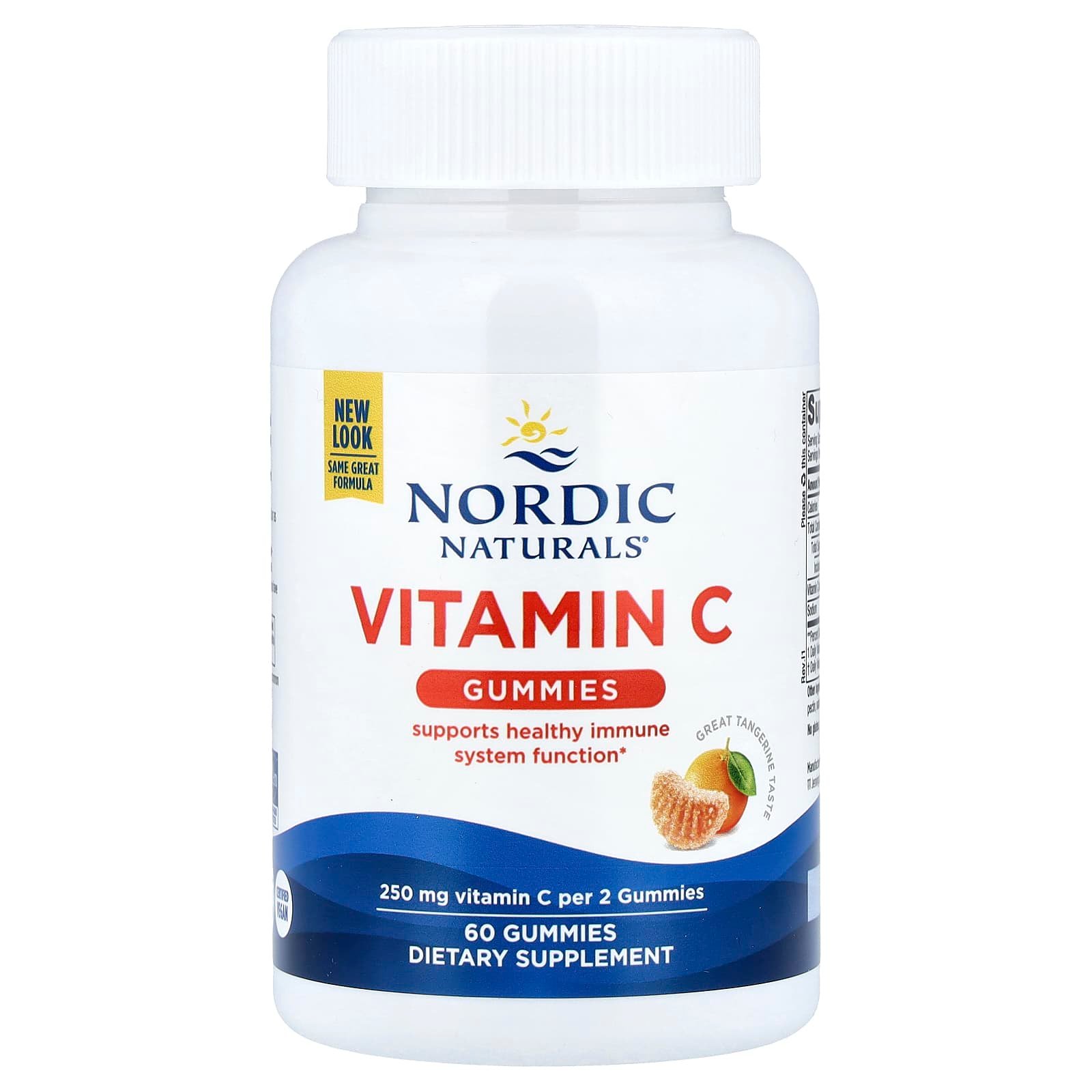 Nordic Naturals, Gomas de Vitamina C, Tangerine, 60 Gomas (125 mg por Goma)