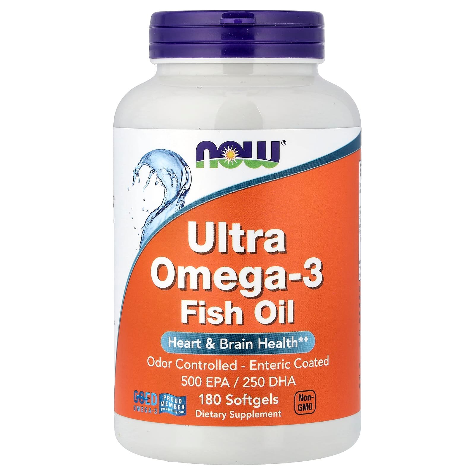 NOW Foods, Óleo de Peixe Ultra Ômega-3, 180 Cápsulas Softgel