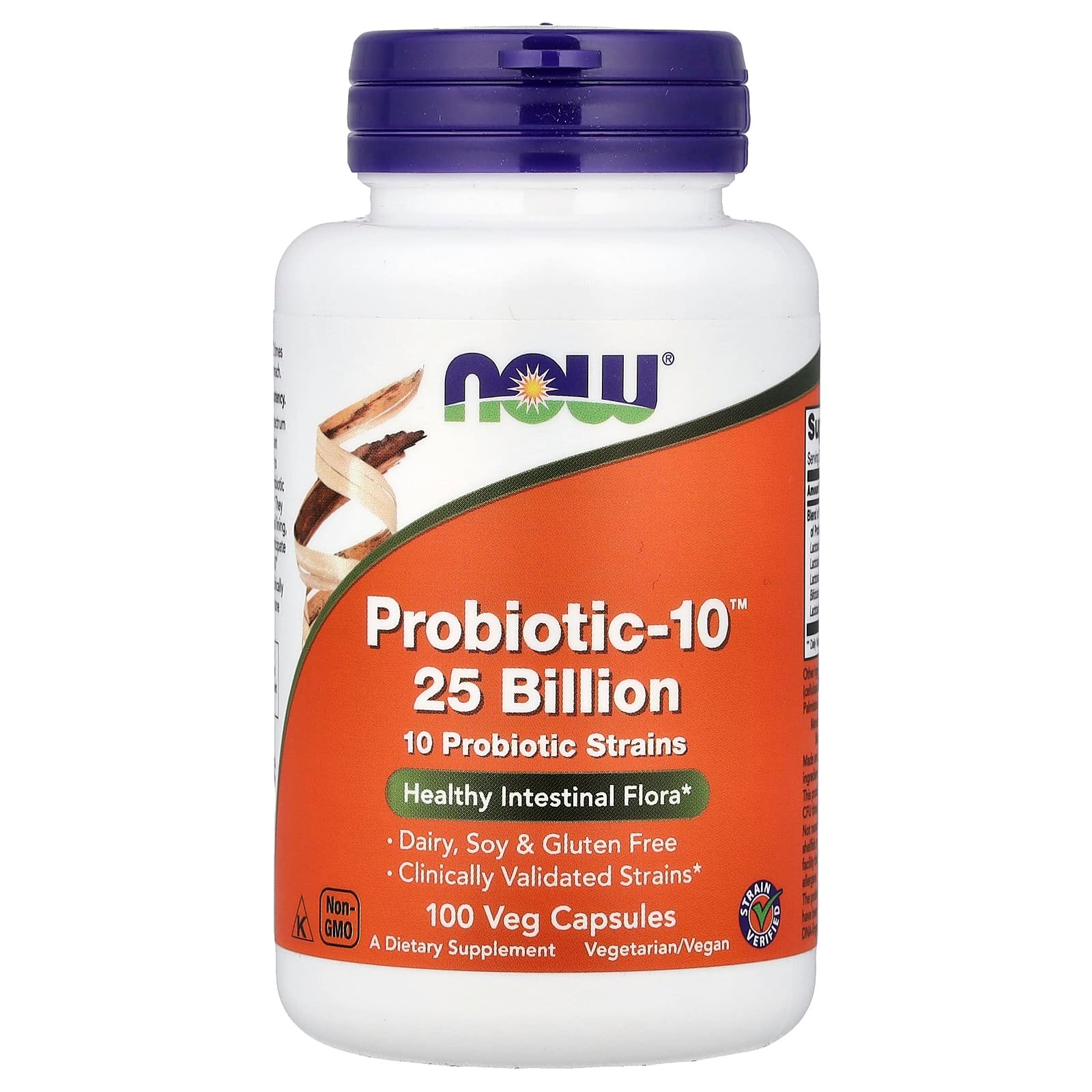 NOW Foods, Probiotic-10™, 100 Cápsulas Vegetais