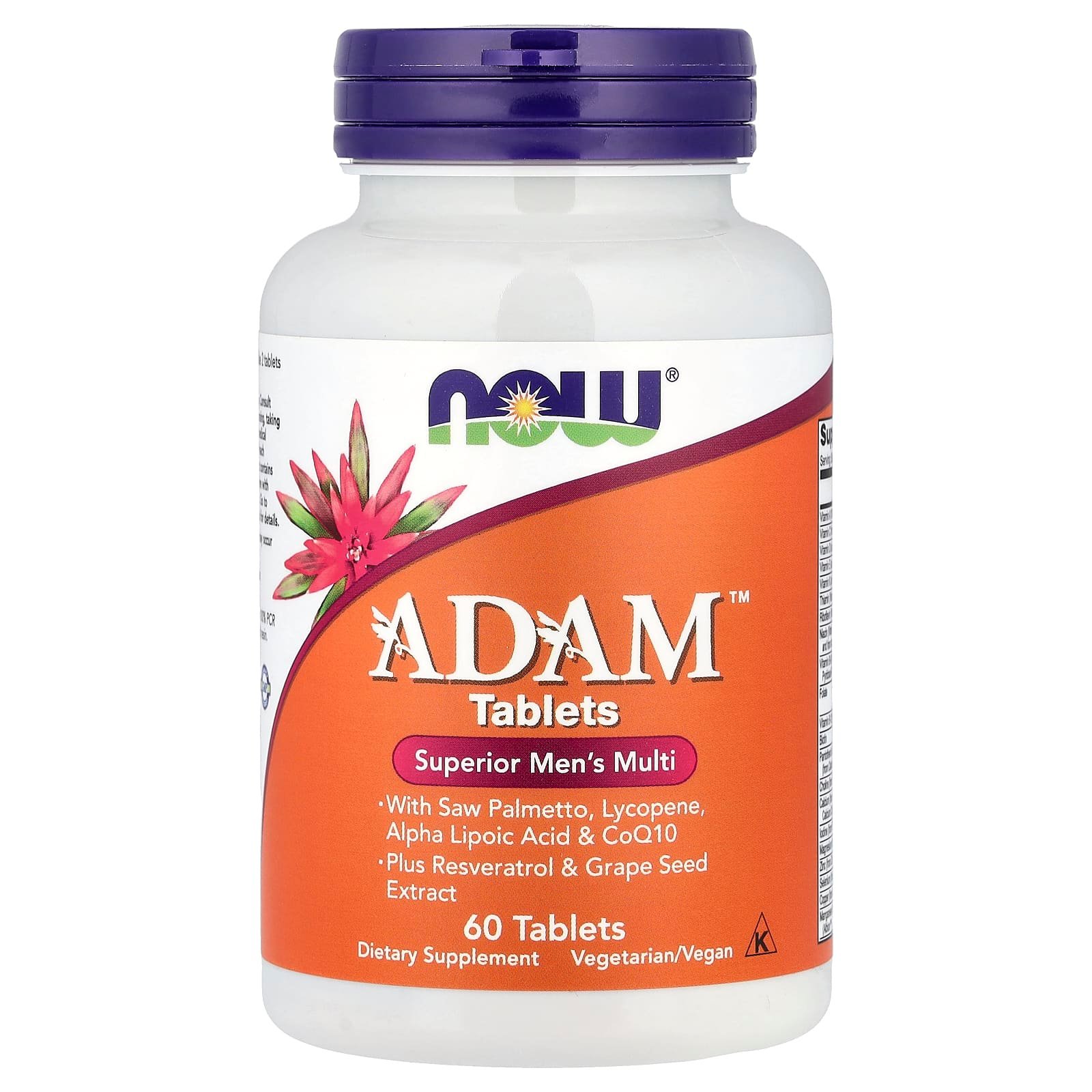 NOW Foods, ADAM™, Multivitamínico Superior para Homens, 60 Comprimidos