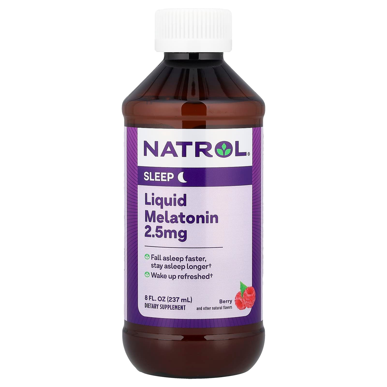 Natrol, Liquid Melatonin, Berry, 8 fl oz (237 ml)