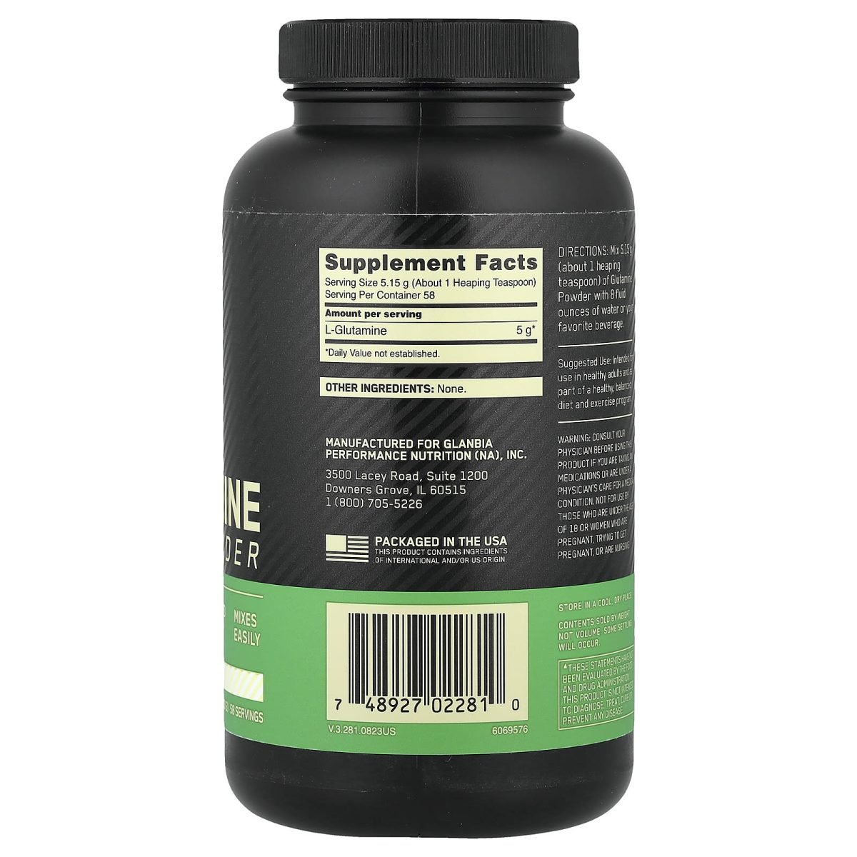 Optimum Nutrition, Glutamina em Pó, Unflavored, 300 g (10,58 oz), foto 2