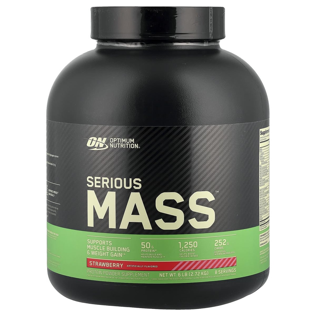 Optimum Nutrition, Serious Mass™, Strawberry, 2,72 kg (6 lb)