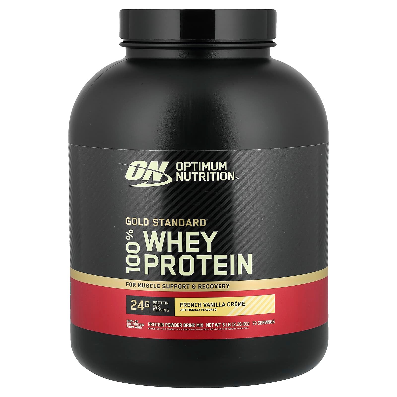 Optimum Nutrition, Gold Standard 100% Whey, French Vanilla Creme, 2,27 kg (5 lbs)