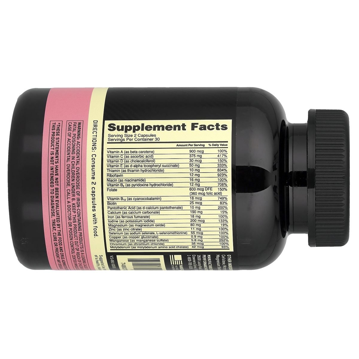 Optimum Nutrition, Opti-Women®, Multivitamínico para Mulheres Ativas, 60 Cápsulas, foto 2