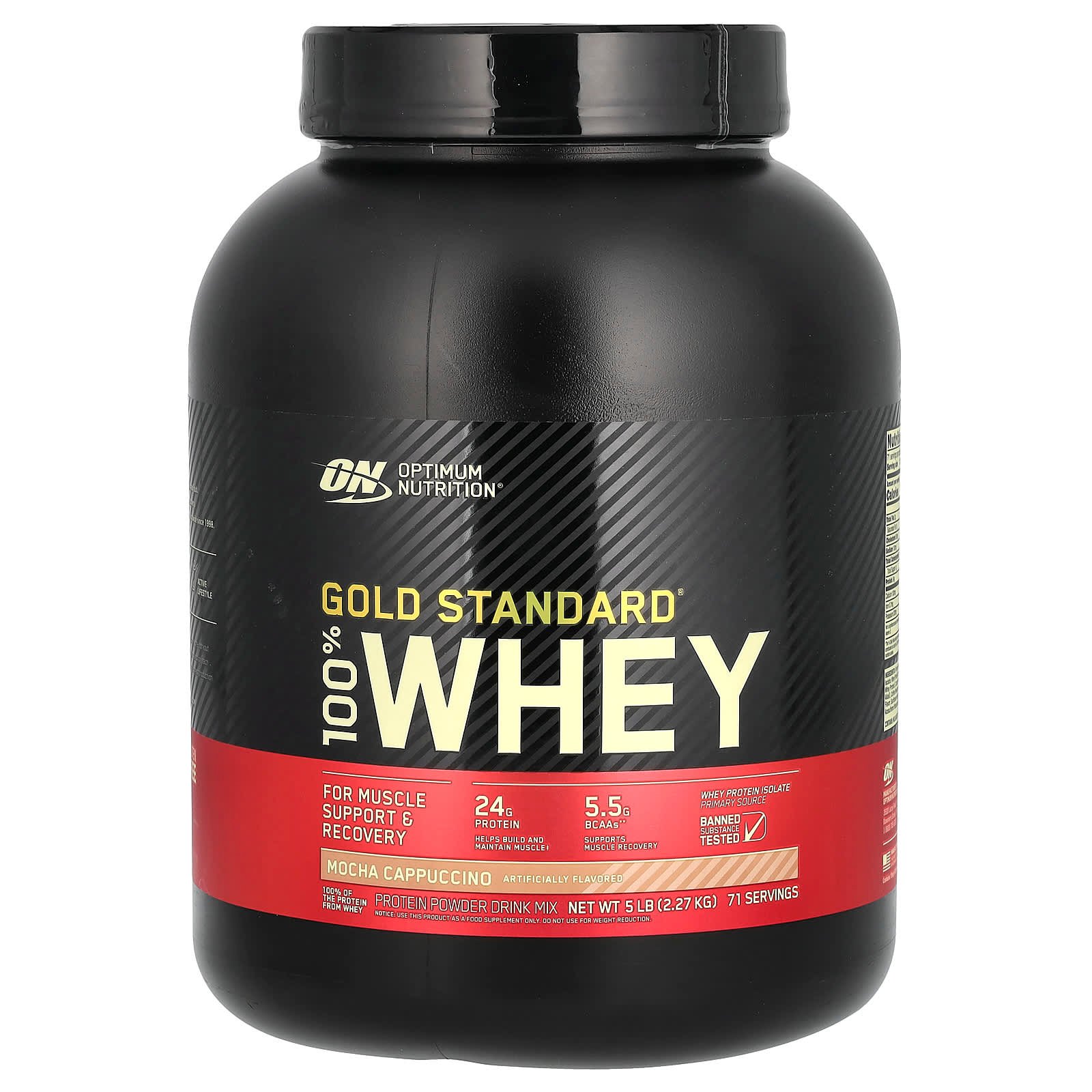 Optimum Nutrition, Gold Standard 100% Whey, Mocha Cappuccino, 2,27 kg (5 lb)