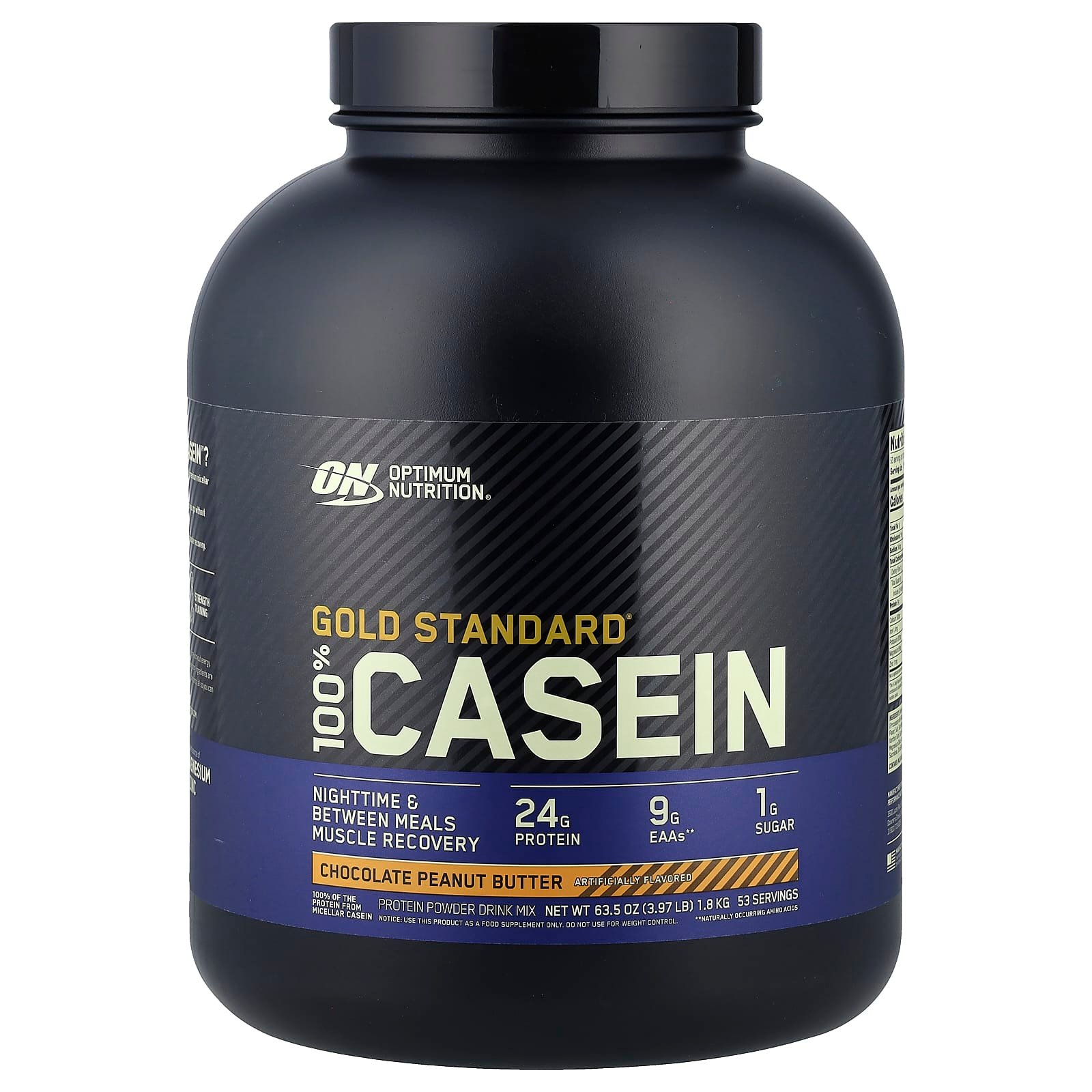 Optimum Nutrition, Gold Standard 100% Caseína, Chocolate Peanut Butter, 1,8 kg (3,97 lb)