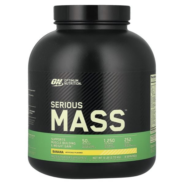 Optimum Nutrition, Serious Mass™, Banana, 2,72 kg (6 lb)