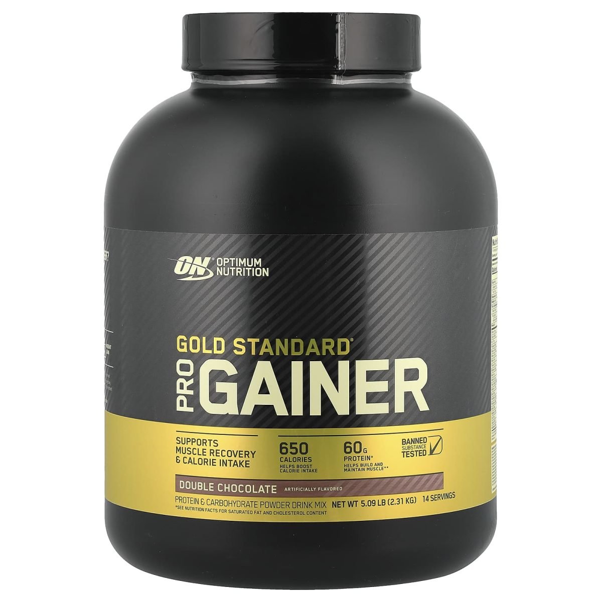 Optimum Nutrition, PRO GAINER, Ganho de Peso com Alto Teor de Proteínas, Double Chocolate, 2,31 kg (5,09 lbs)