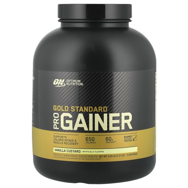 Optimum Nutrition, Gold Standard® Pro Gainer, Vanilla Custard, 2,31 kg (5,09 lb)