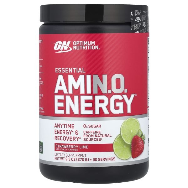 Optimum Nutrition, Essential Amin.O. Energy®, Strawberry Lime, 270 g (9,5 oz)