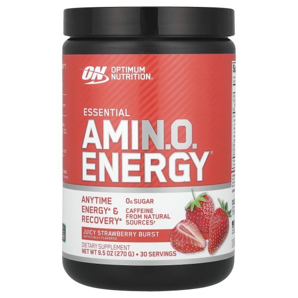 Optimum Nutrition, Essential Amin.O. Energy®, Juicy Strawberry Burst, 270 g (9,5 oz)