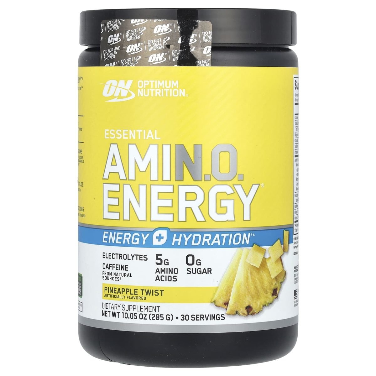 Optimum Nutrition, ESSENTIAL AMIN.O. ENERGIA + ELETRÓLITOS, Pineapple Twist, 285 g (10,05 oz)