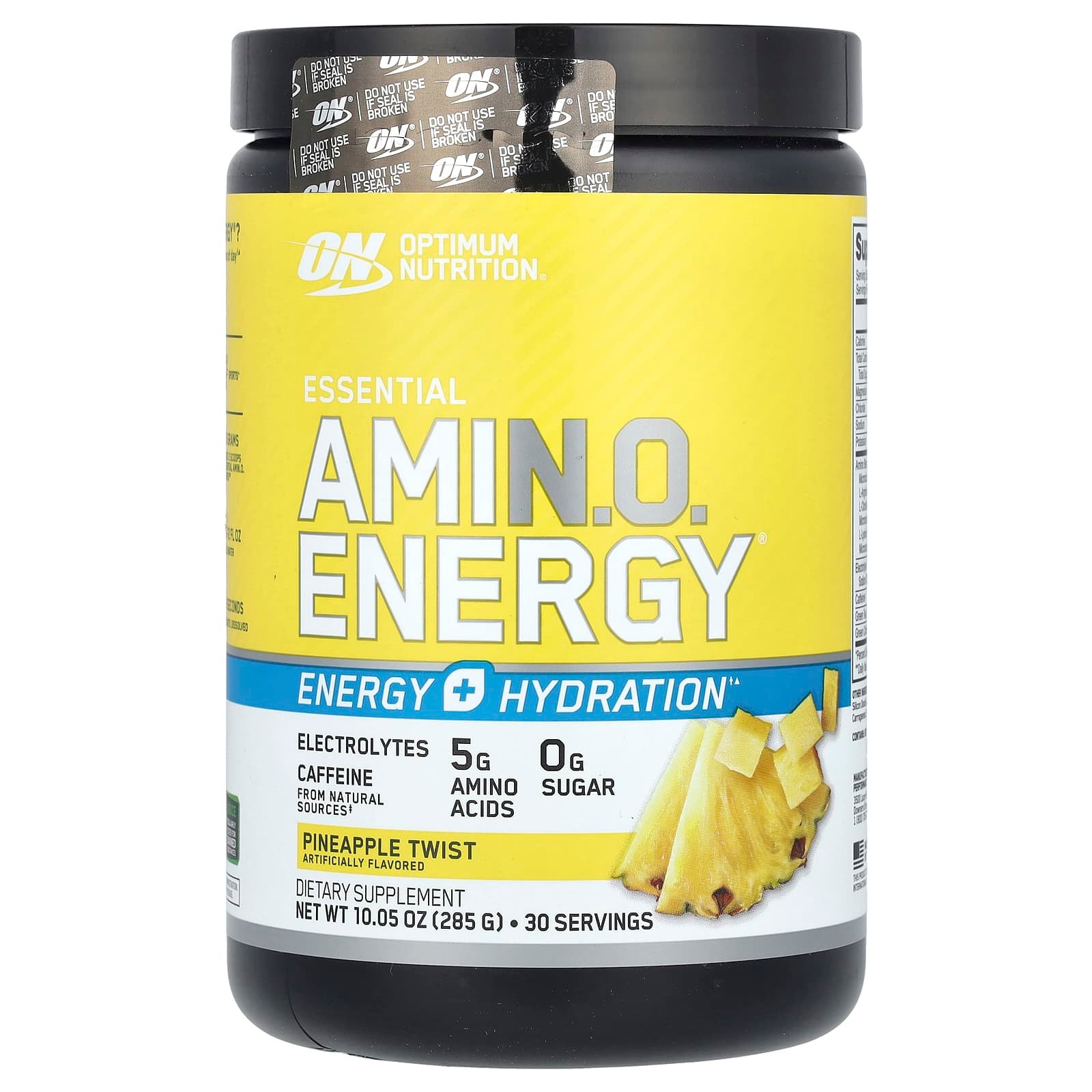 Optimum Nutrition, ESSENTIAL AMIN.O. ENERGIA + ELETRÓLITOS, Pineapple Twist, 285 g (10,05 oz)