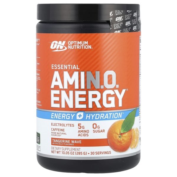 Optimum Nutrition, Essential Amin.O. Energy®, Tangerine Wave, 285 g (10,05 oz)