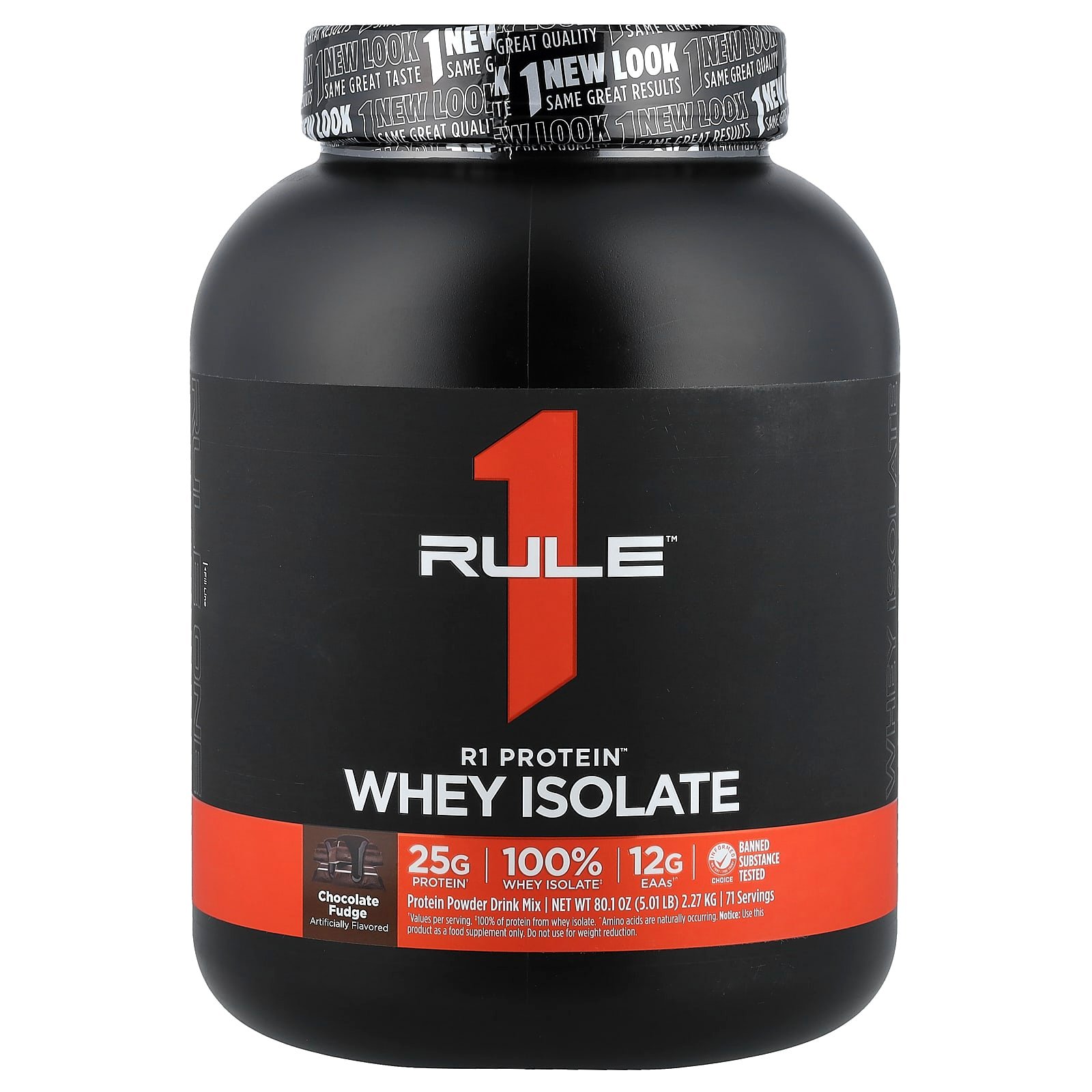 Rule One Proteins, Isolado de Whey R1 Protein™, Chocolate Fudge, 2,27 kg (5,01 lb)