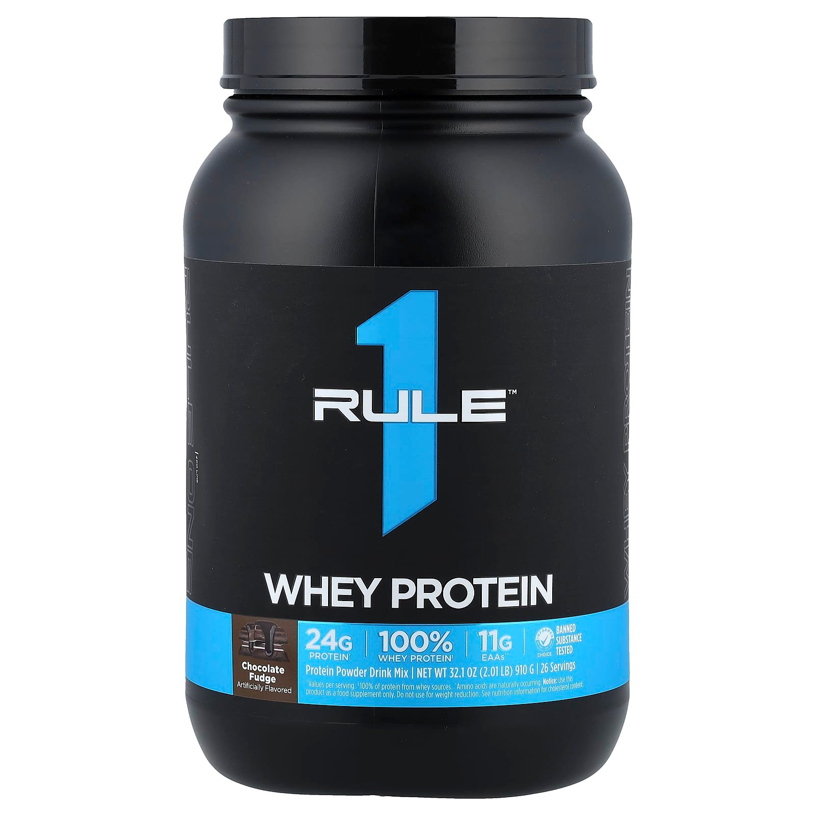 Rule One Proteins, Proteína Whey, Chocolate Fudge, 910 g (2,01 lb)