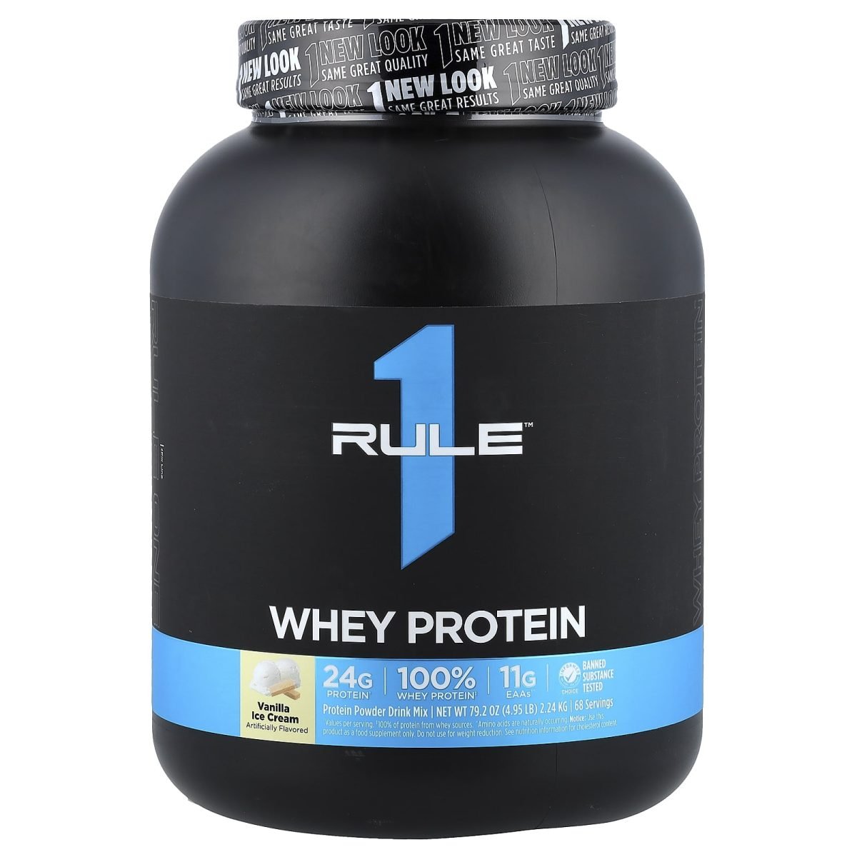 Rule One Proteins, Proteína Whey, Vanilla Ice Cream, 2,24 kg (4,95 lb)