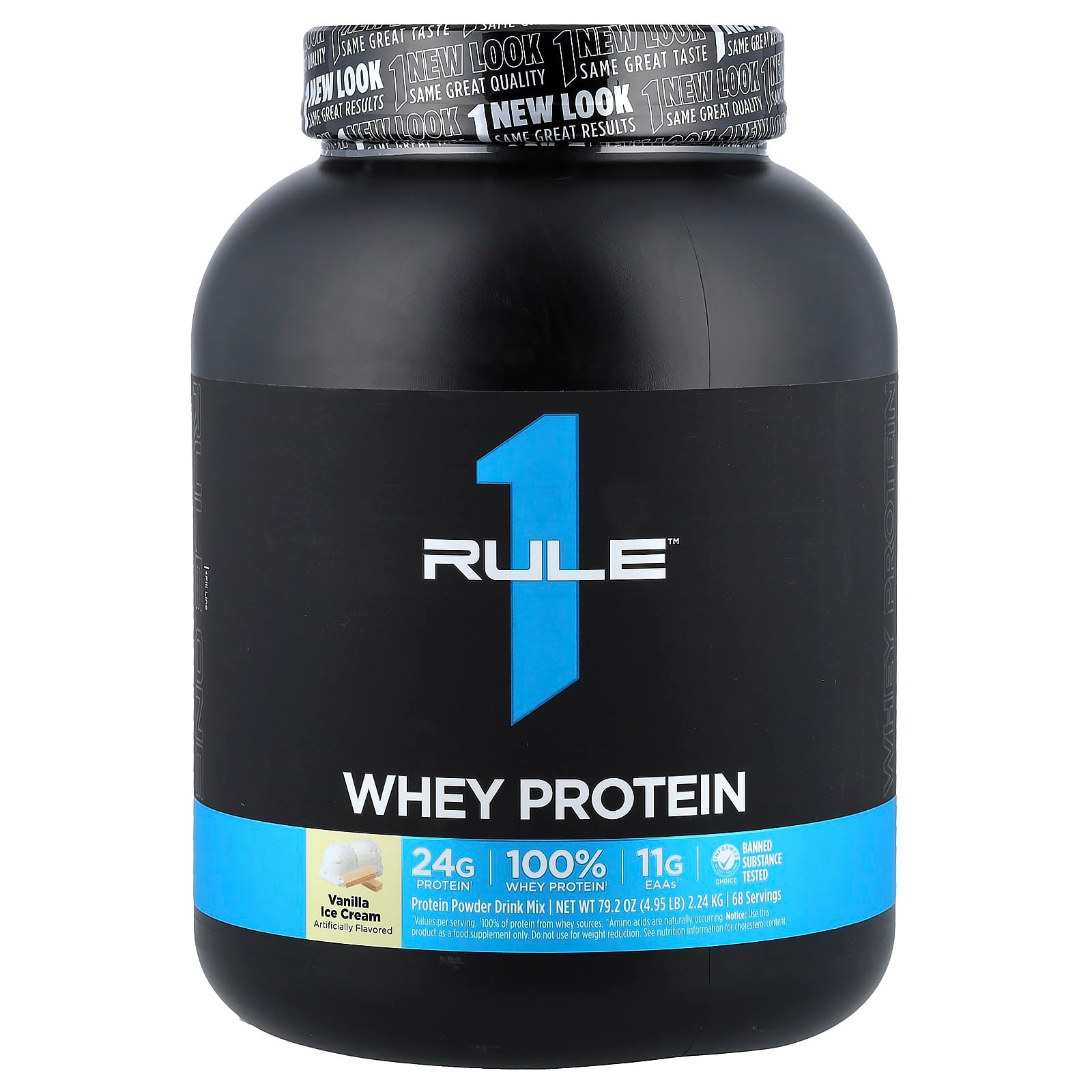Rule One Proteins, Proteína Whey, Vanilla Ice Cream, 2,24 kg (4,95 lb)