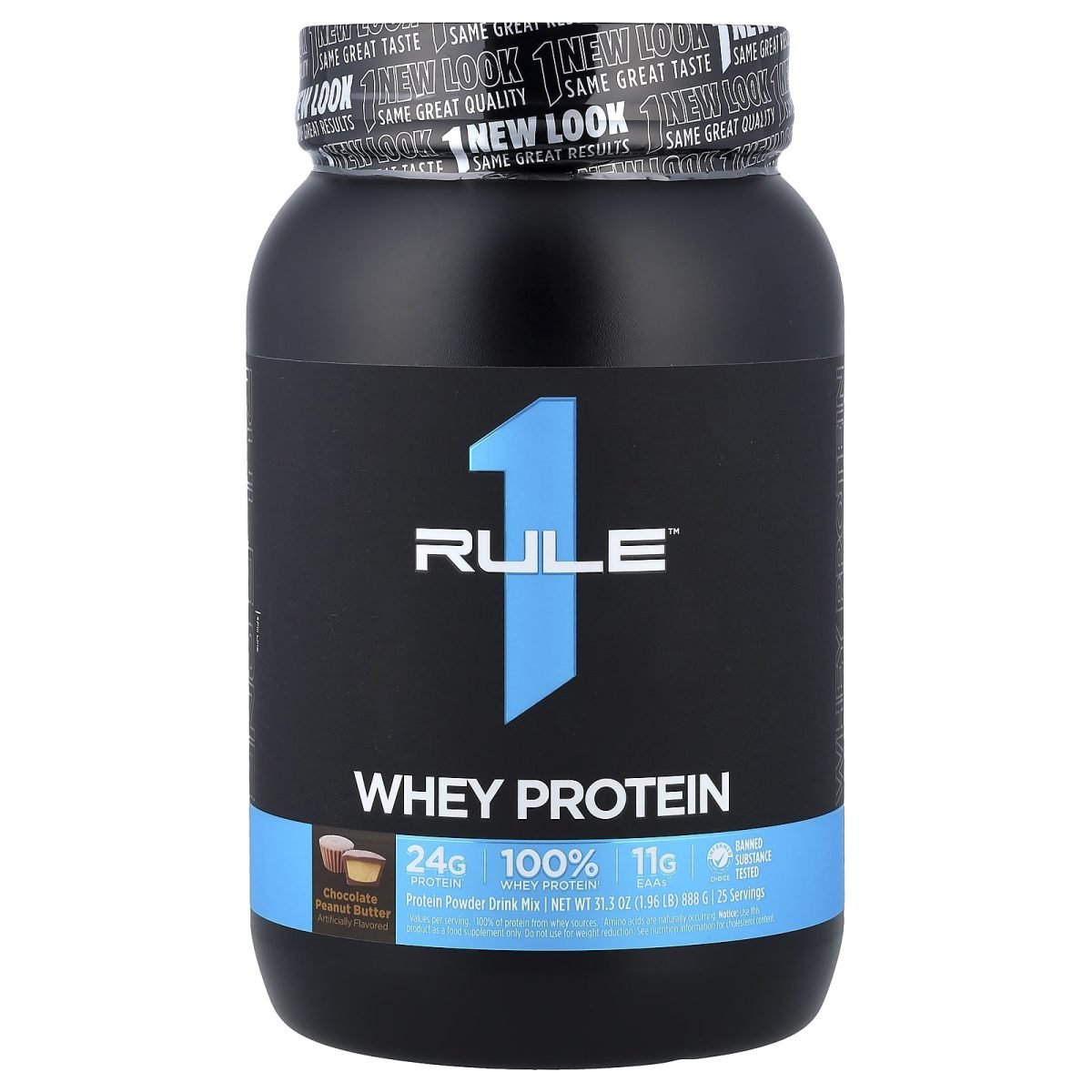 Rule One Proteins, Whey Protein, Chocolate Peanut Butter, 888 g (1,96 lb)