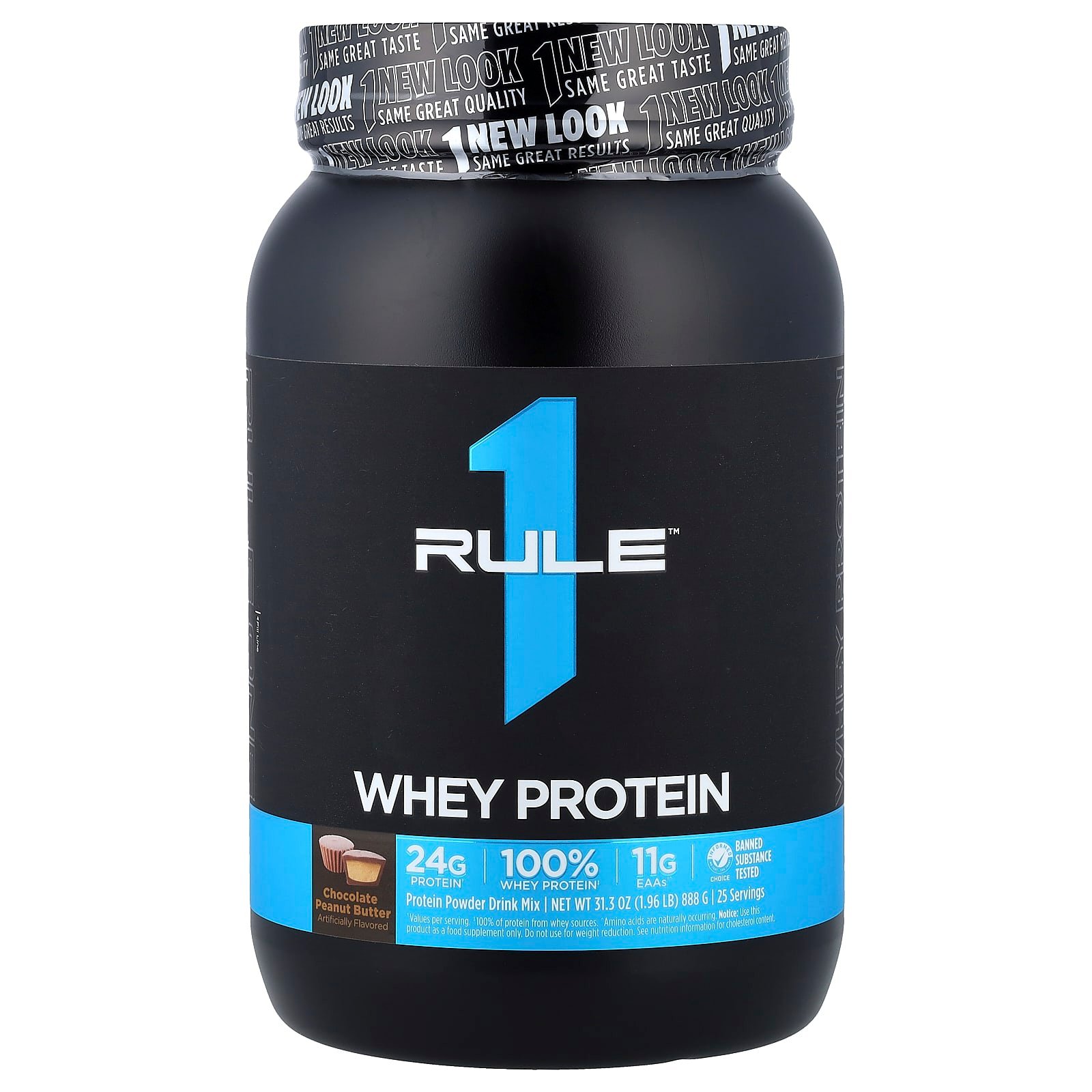 Rule One Proteins, Whey Protein, Chocolate Peanut Butter, 888 g (1,96 lb)