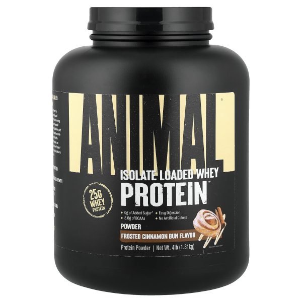 Animal, Isolado de Whey Protein Carregada, Frosted Cinnamon Bun, 1,81 kg (4 lb)