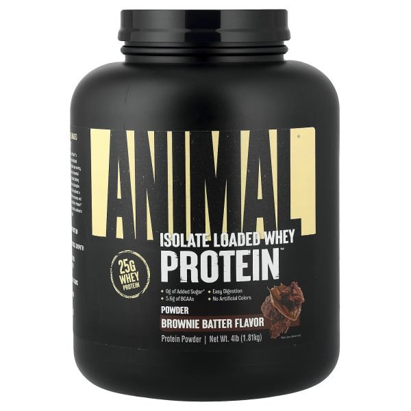 Animal, Isolate Loaded Whey Protein™ em Pó, Brownie Batter, 1,81 kg (4 lb)