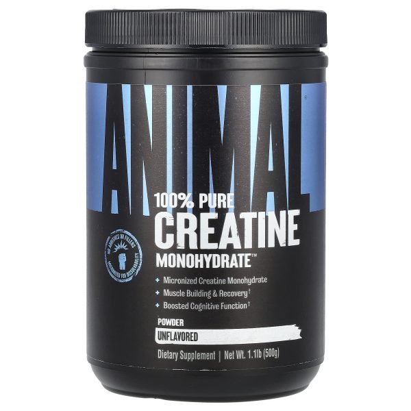 Animal, Creatina Monohydrate™ 100% Pura em Pó, Unflavored, 500 g (1,1 lb)