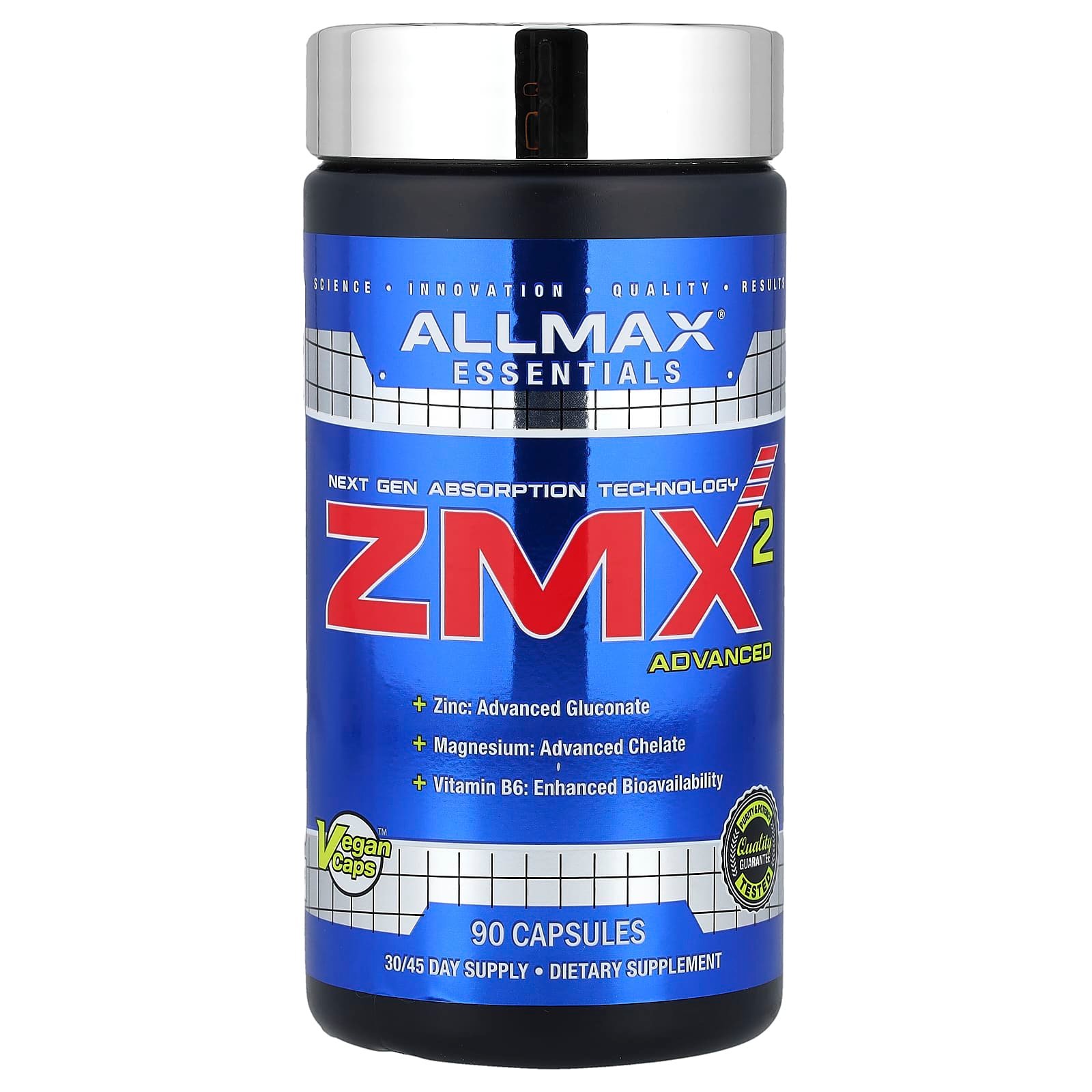 ALLMAX, ZMX2 Advanced, 90 Cápsulas