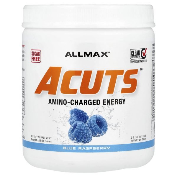 ALLMAX, ACUTS, Bebida Energética com Aminoácidos, Blue Raspberry, 210 g (7,4 oz)