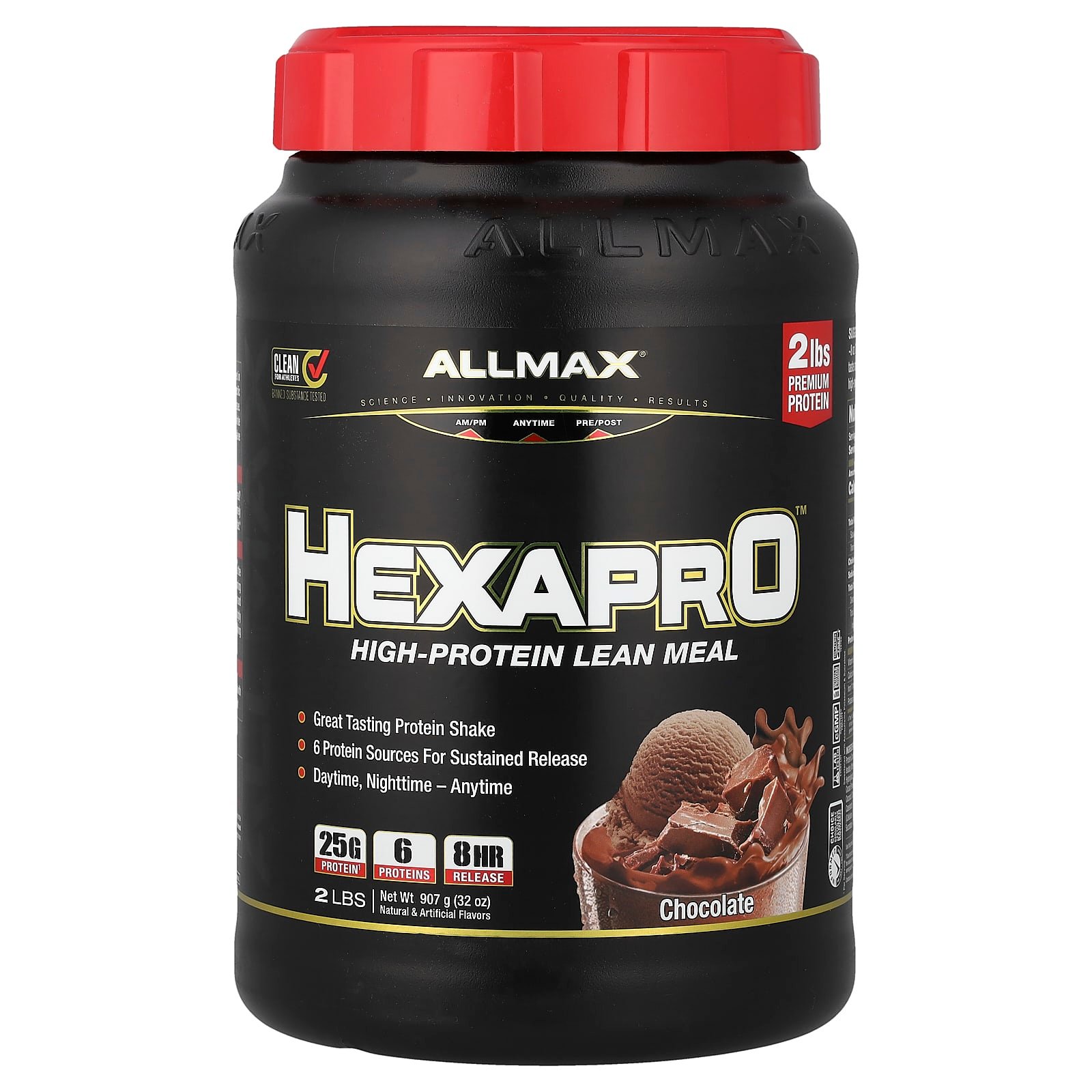 ALLMAX, Hexapro™, Refeição Magra com Alto Teor de Proteína, Chocolate, 907 g (2 lbs)