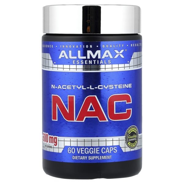 ALLMAX, Essentials, NAC, 600 mg, 60 Cápsulas Vegetais