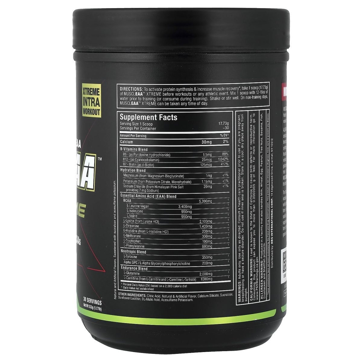 ALLMAX, MUSCLEAA™ Xtreme, Lime Margarita, 523 g (1,17 lb), foto 2