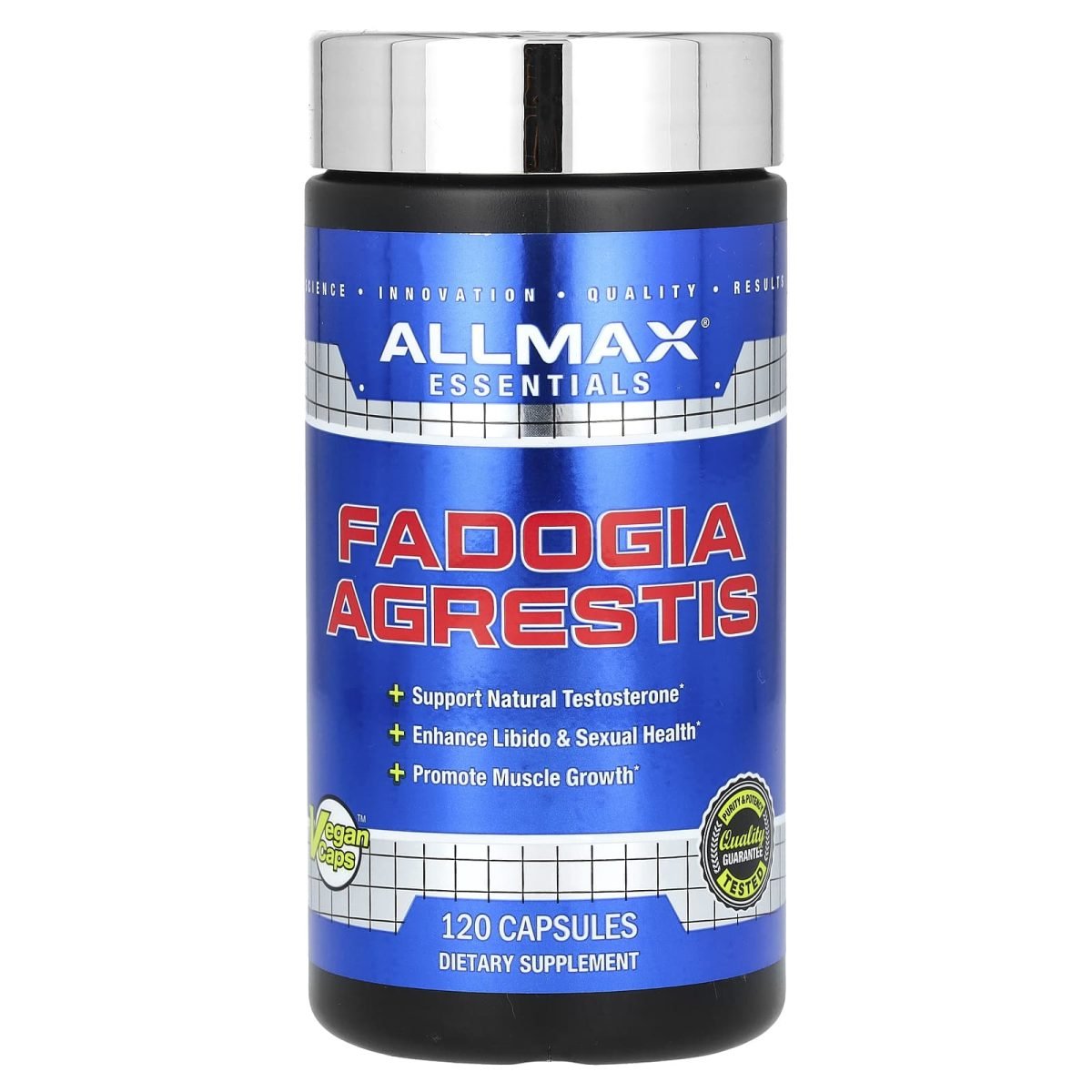 ALLMAX, Essentials, Fadogia Agrestis, 325 mg, 120 Cápsulas